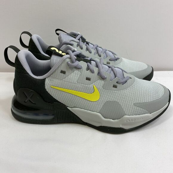 Nike Sneakers Men's Gray Black Yellow Volt Lace-up Air Max Alpha